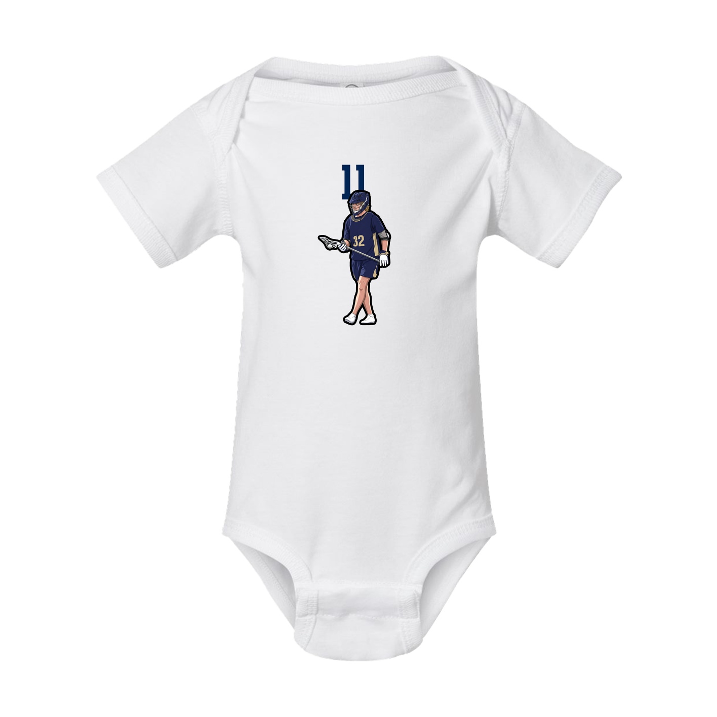 Baby Onesie — Number Top in White