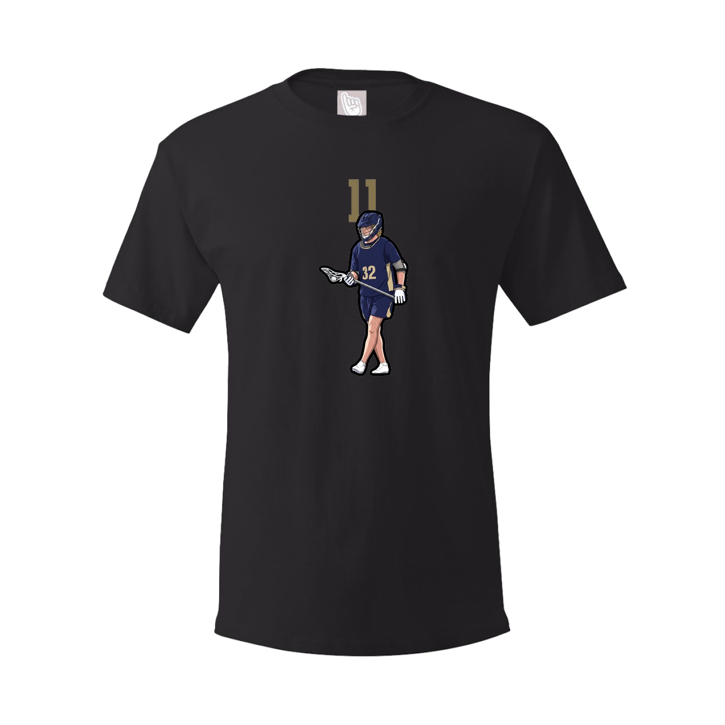 Youth Tee — Number Top in Black