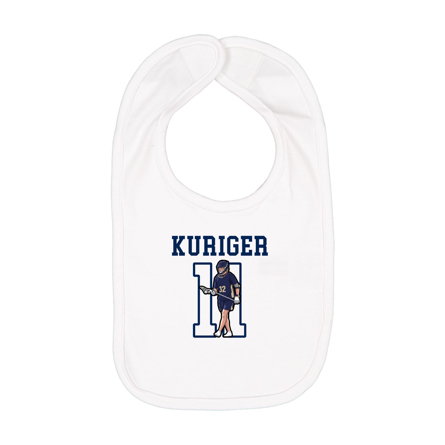 Infant Bib — Shirsey in White