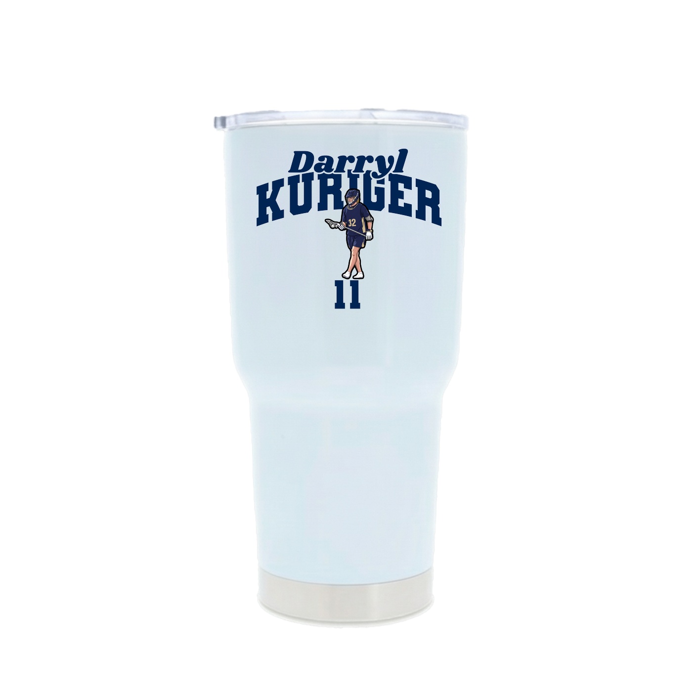 30oz Stainless Steel Tumbler — Signature Arch in White