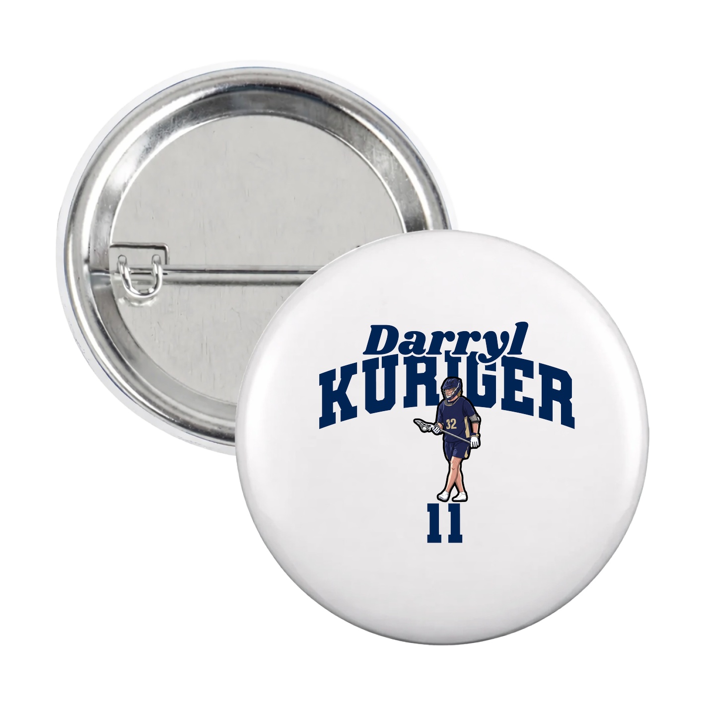 Game Day Button — Signature Arch in White