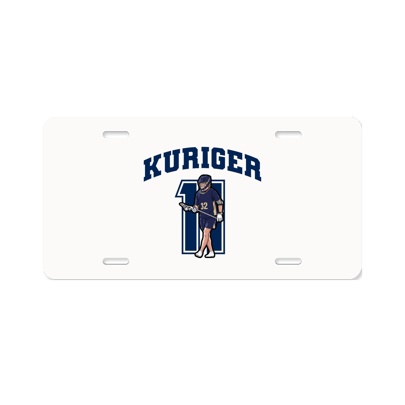 License Plate — Number in Classic