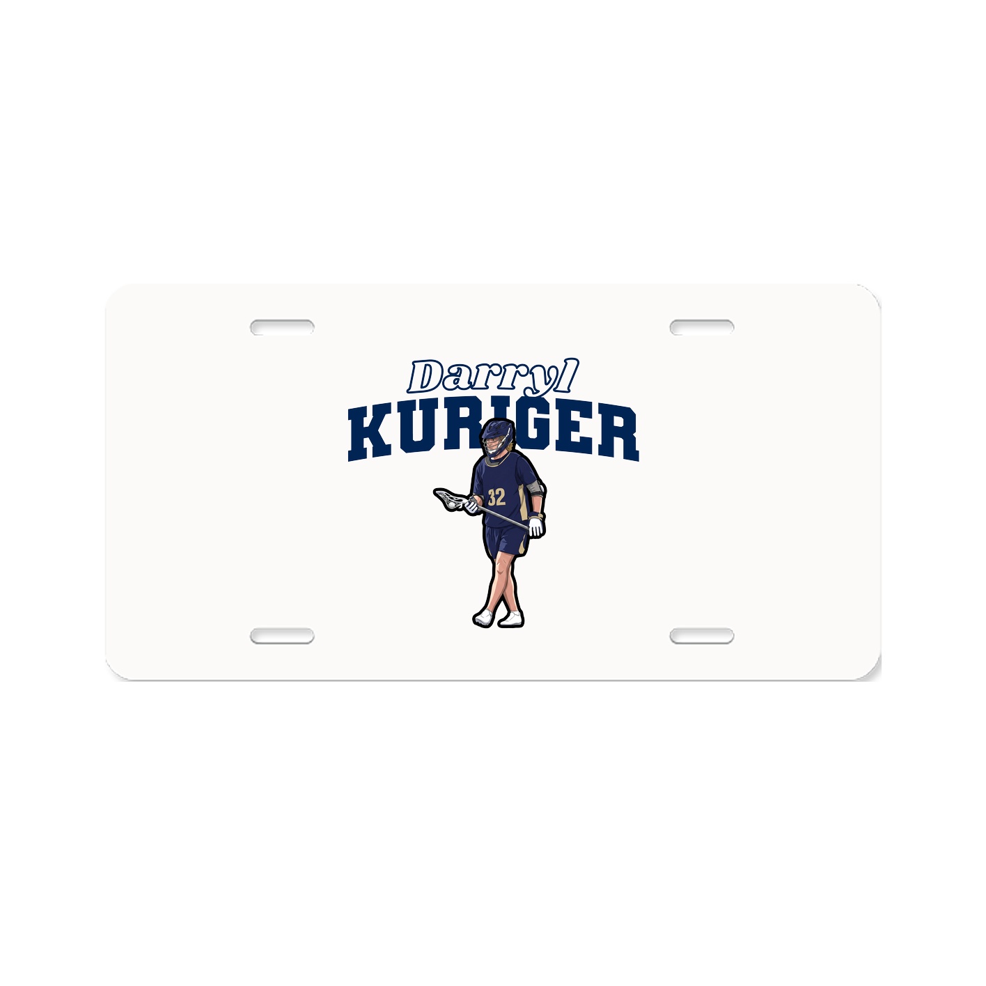 License Plate — Name Arch in Classic