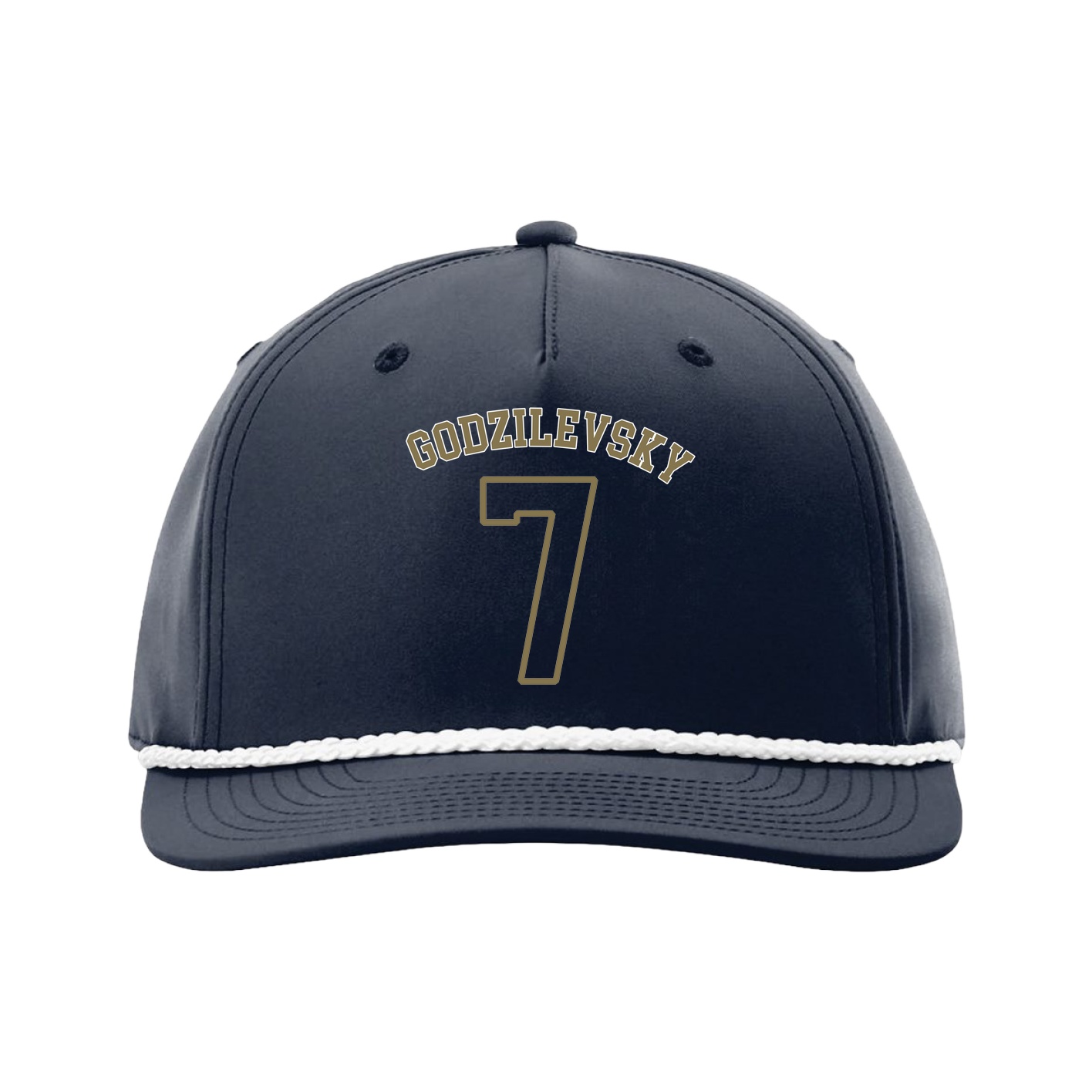 Five-Panel Classic Rope Cap — Shirsey Arch in Navy