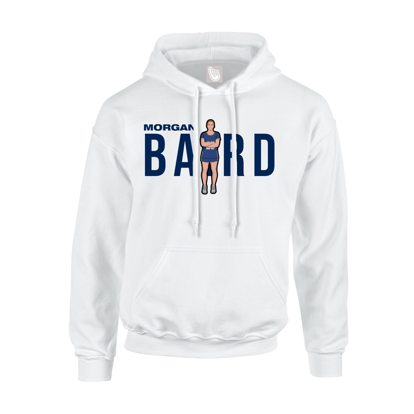 Hoodie — Player Name in White