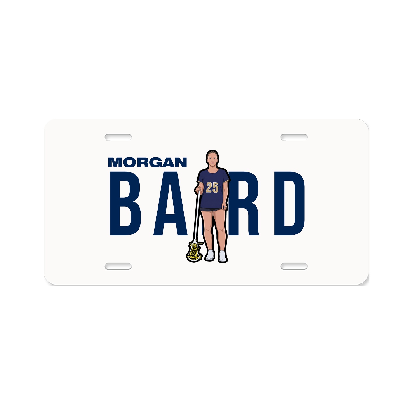 License Plate — Player Name in Classic