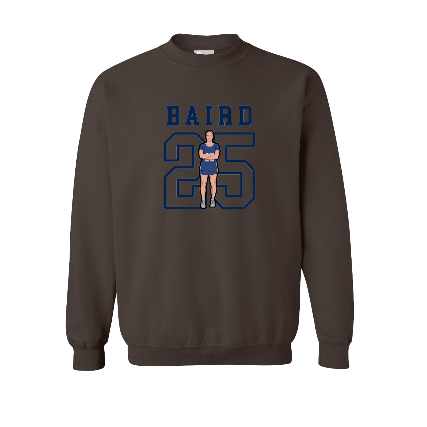 Fleece Crew — Shirsey in Brown