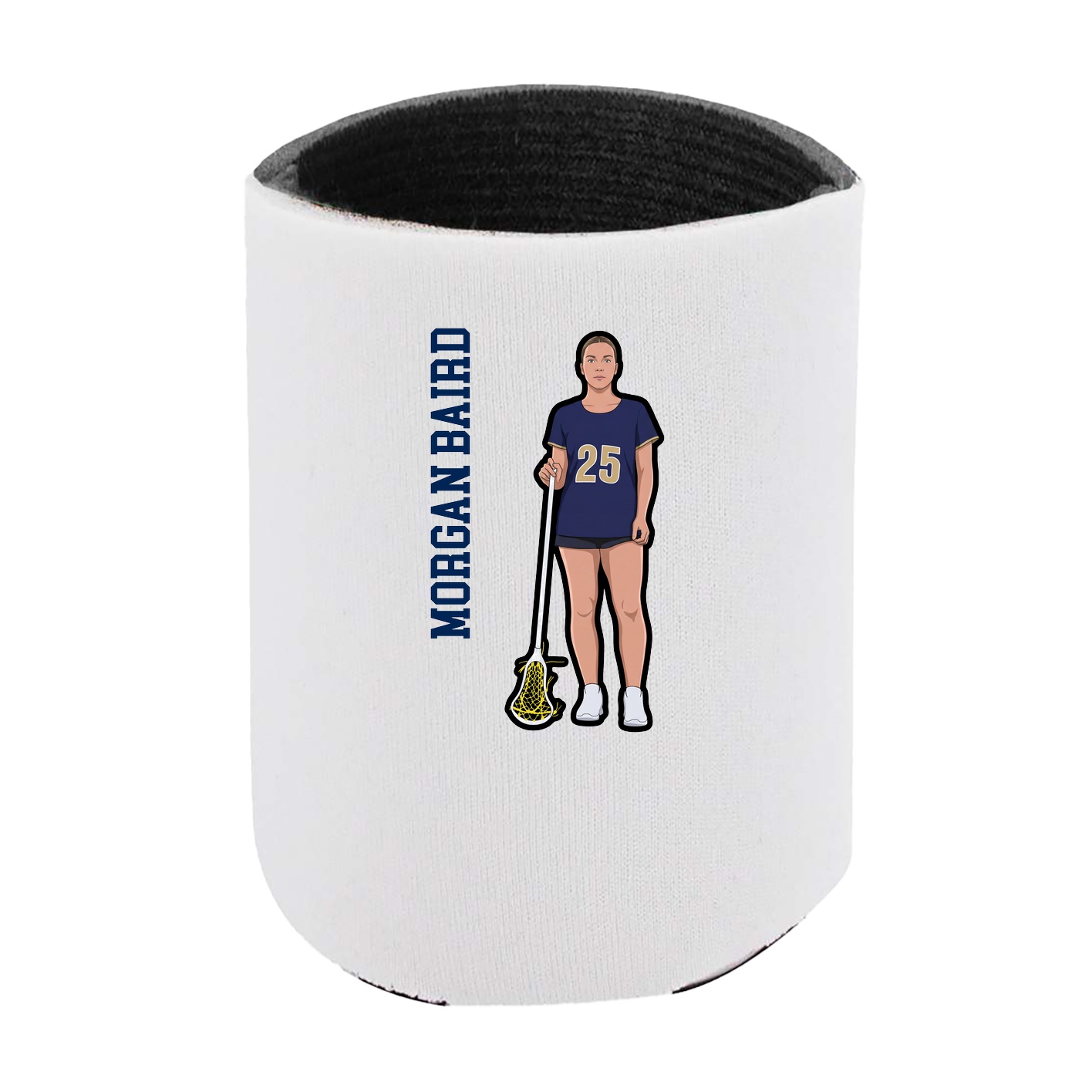 Can Holder — Name Vertical in White