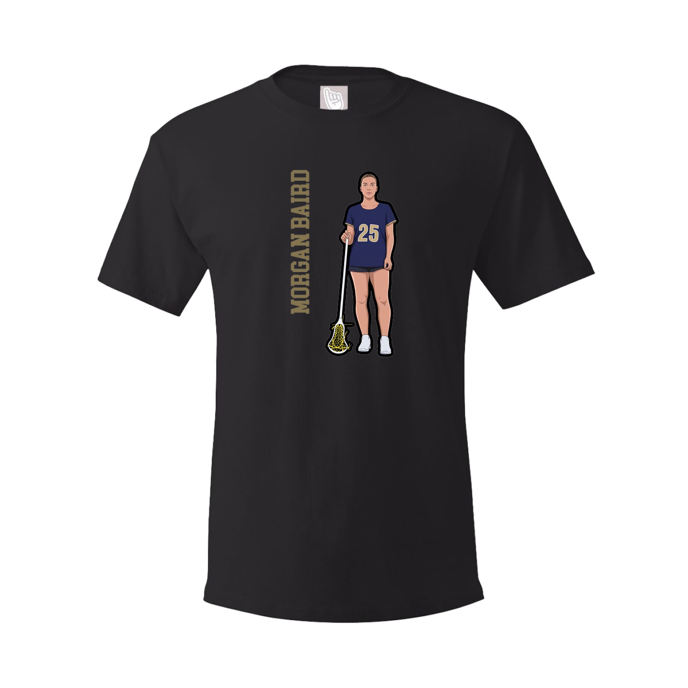 Tee — Name Vertical in Black