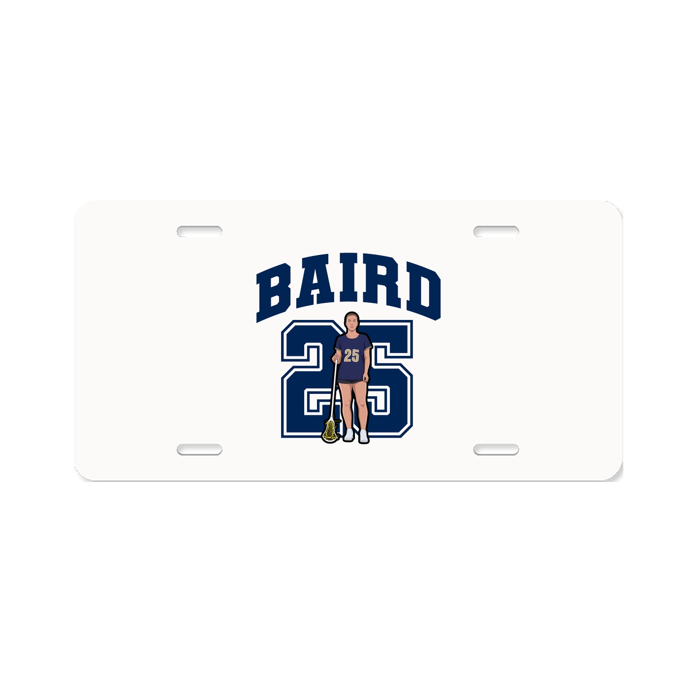 License Plate — Number in Classic
