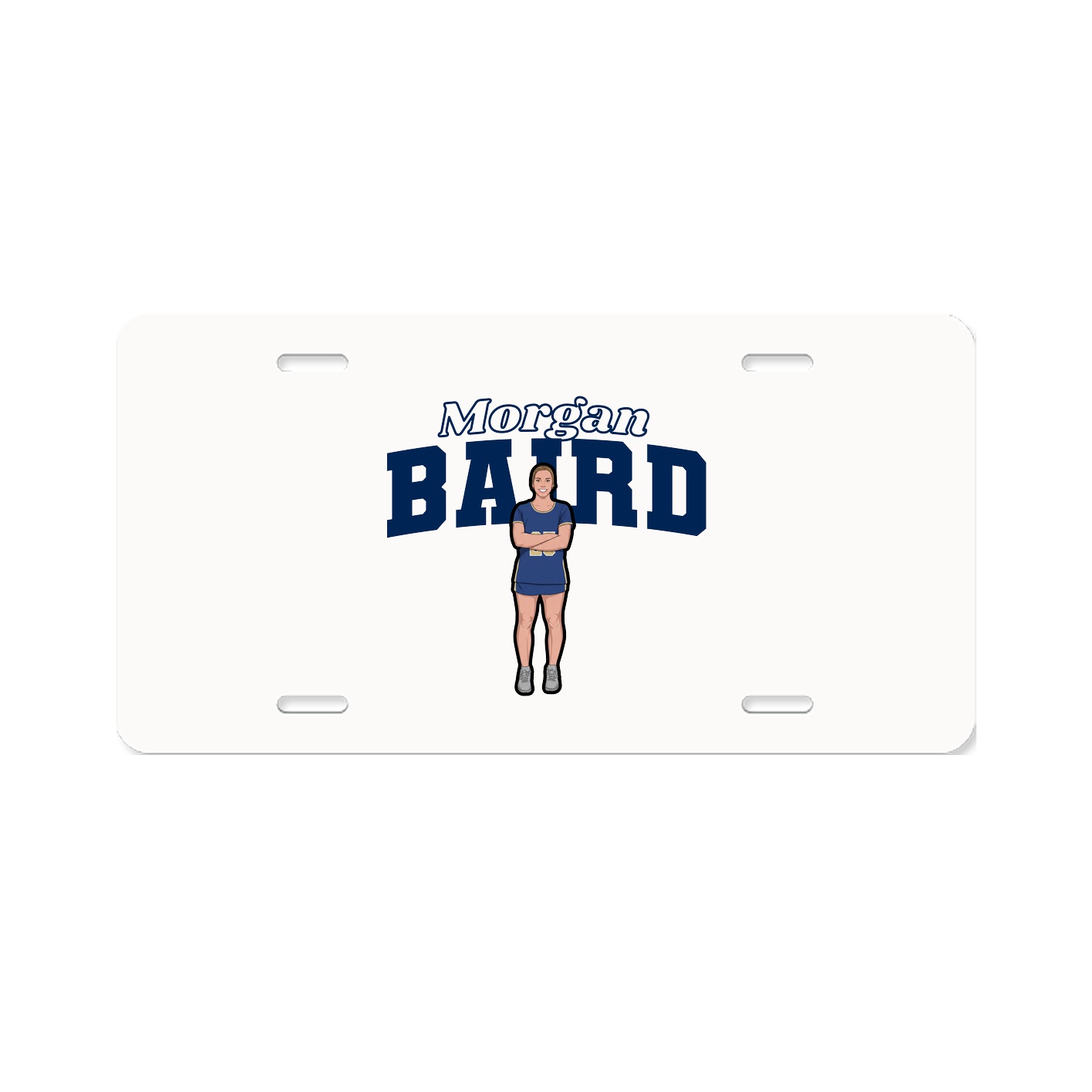 License Plate — Name Arch in Classic