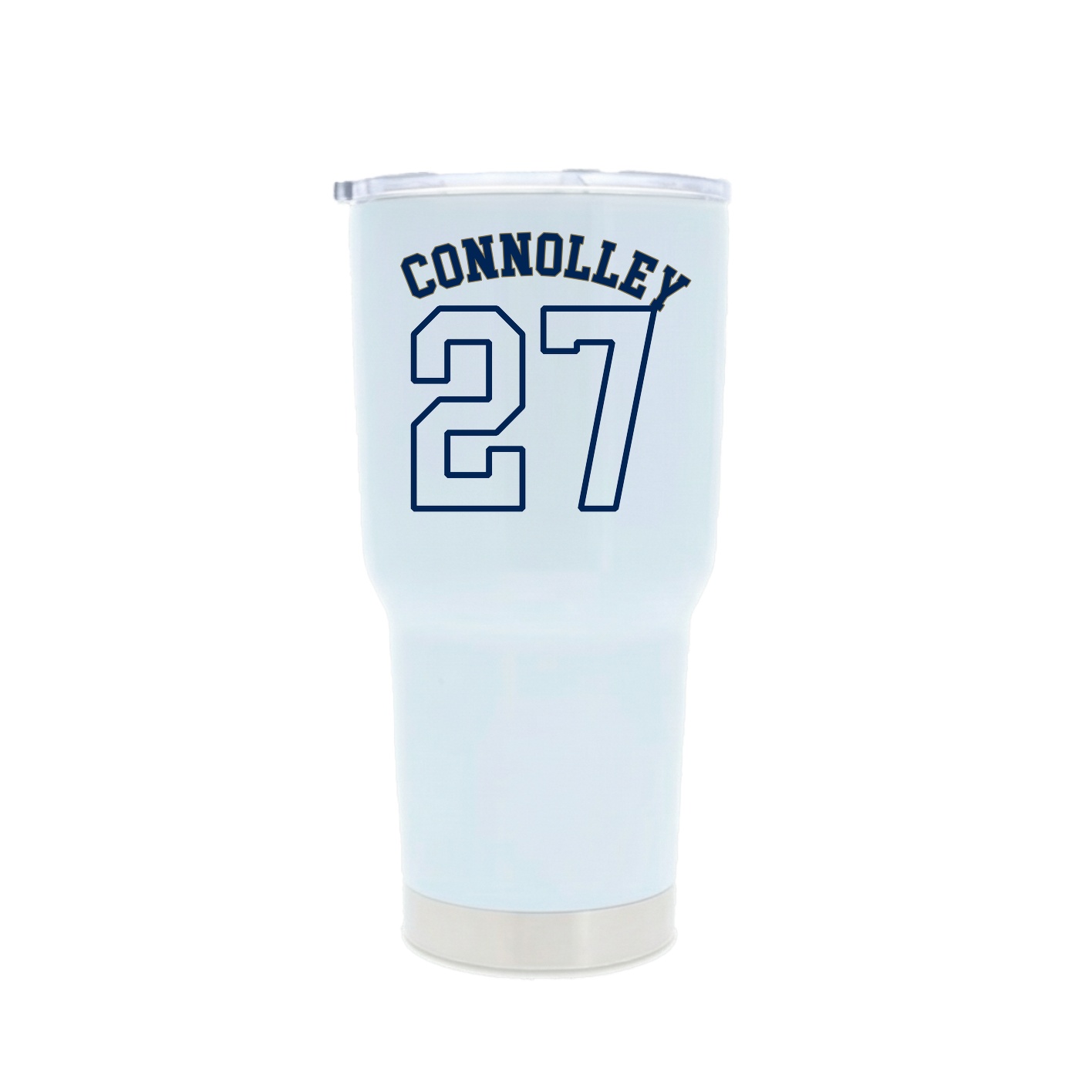 30oz Stainless Steel Tumbler — Shirsey Arch in White