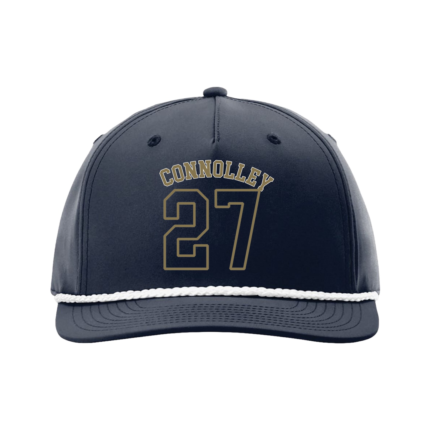 Five-Panel Classic Rope Cap — Shirsey Arch in Navy