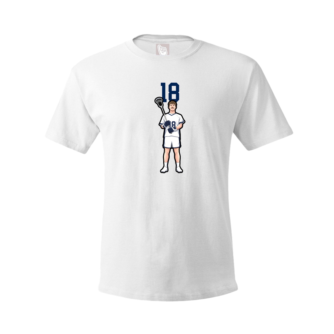 Youth Tee — Number Top in White