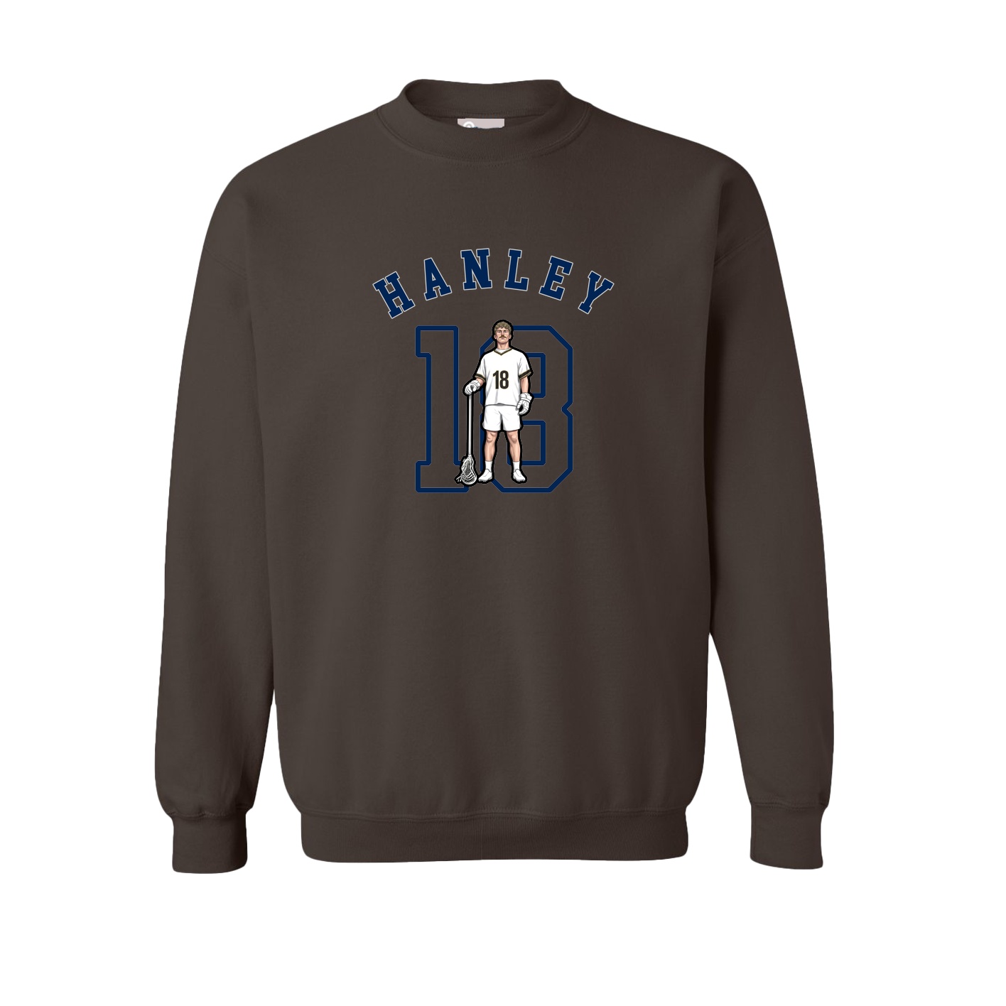 Fleece Crew — Shirsey Arch in Brown