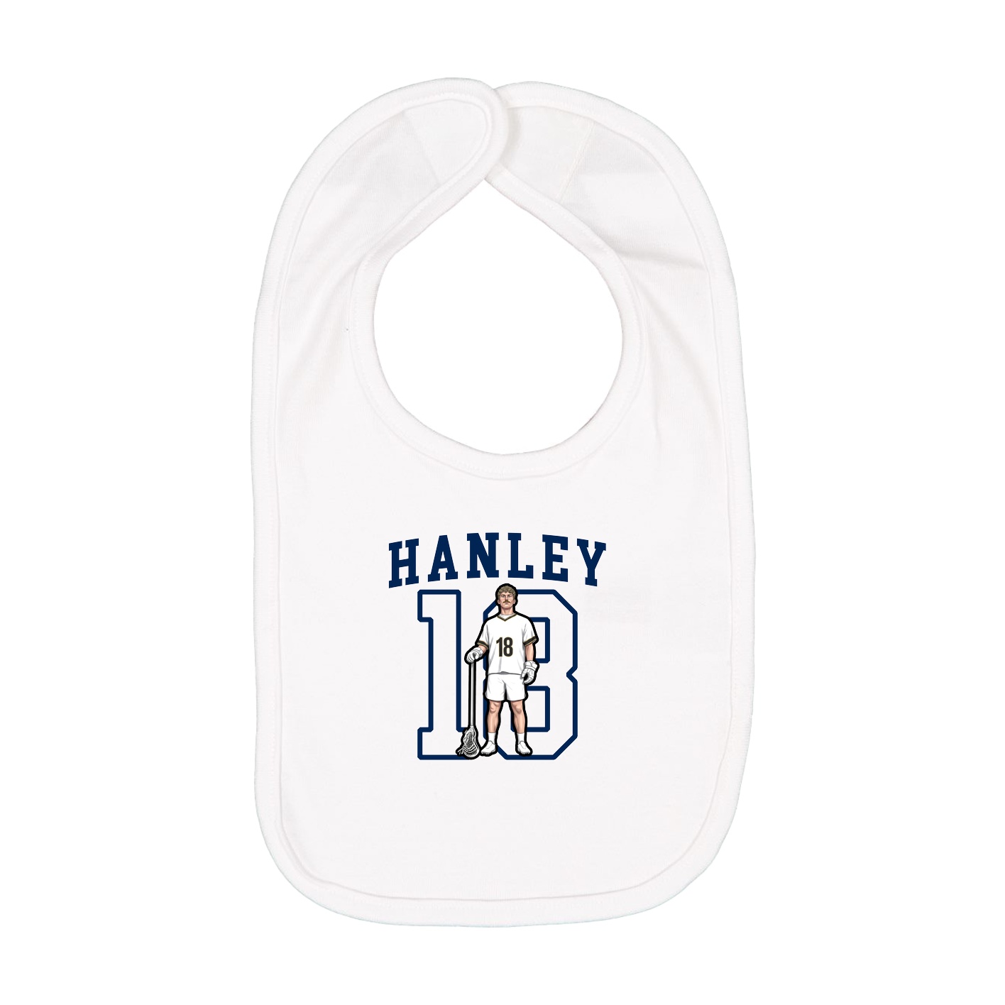 Infant Bib — Shirsey in White