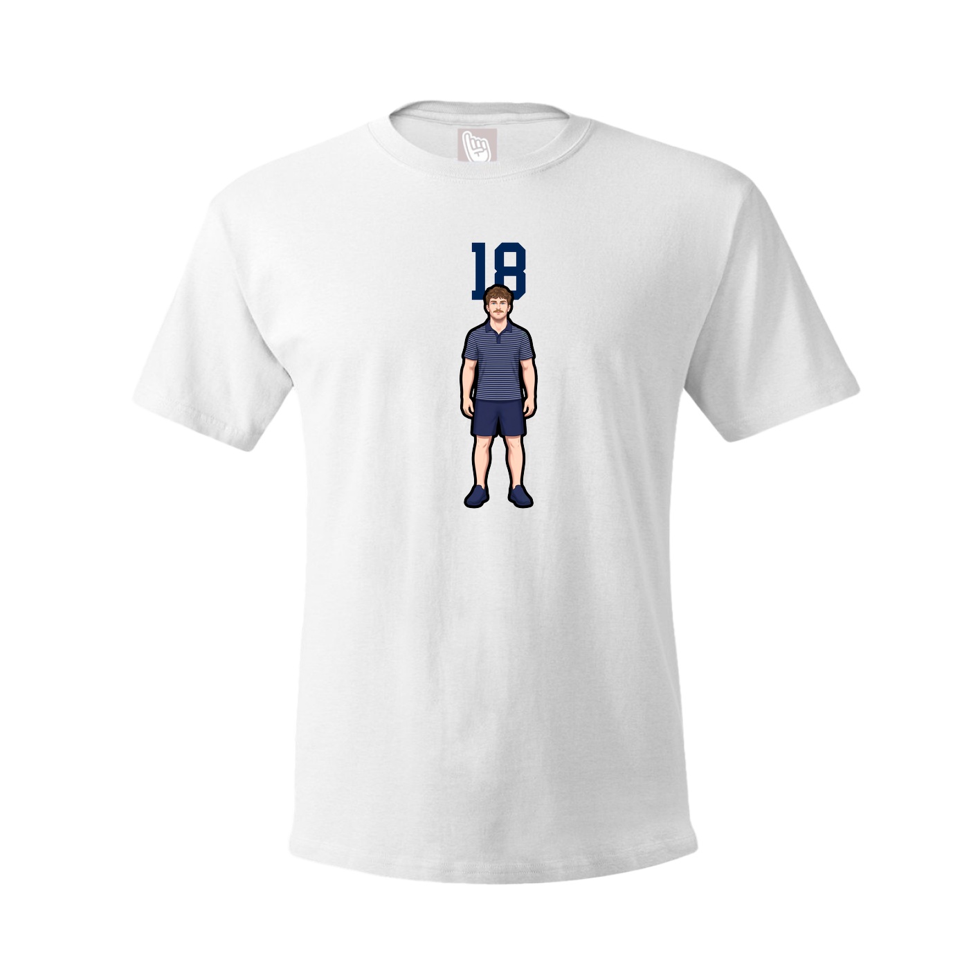 Tee — Number Top in White