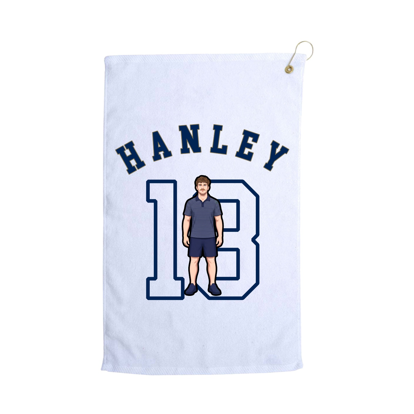 Golf Towel — Shirsey Arch in White