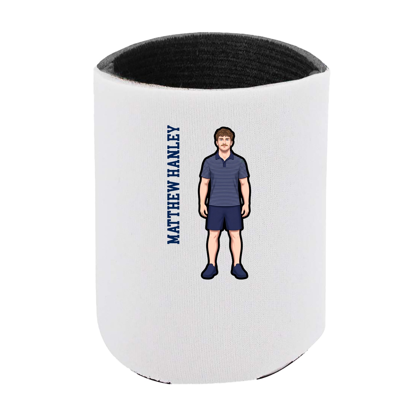 Can Holder — Name Vertical in White