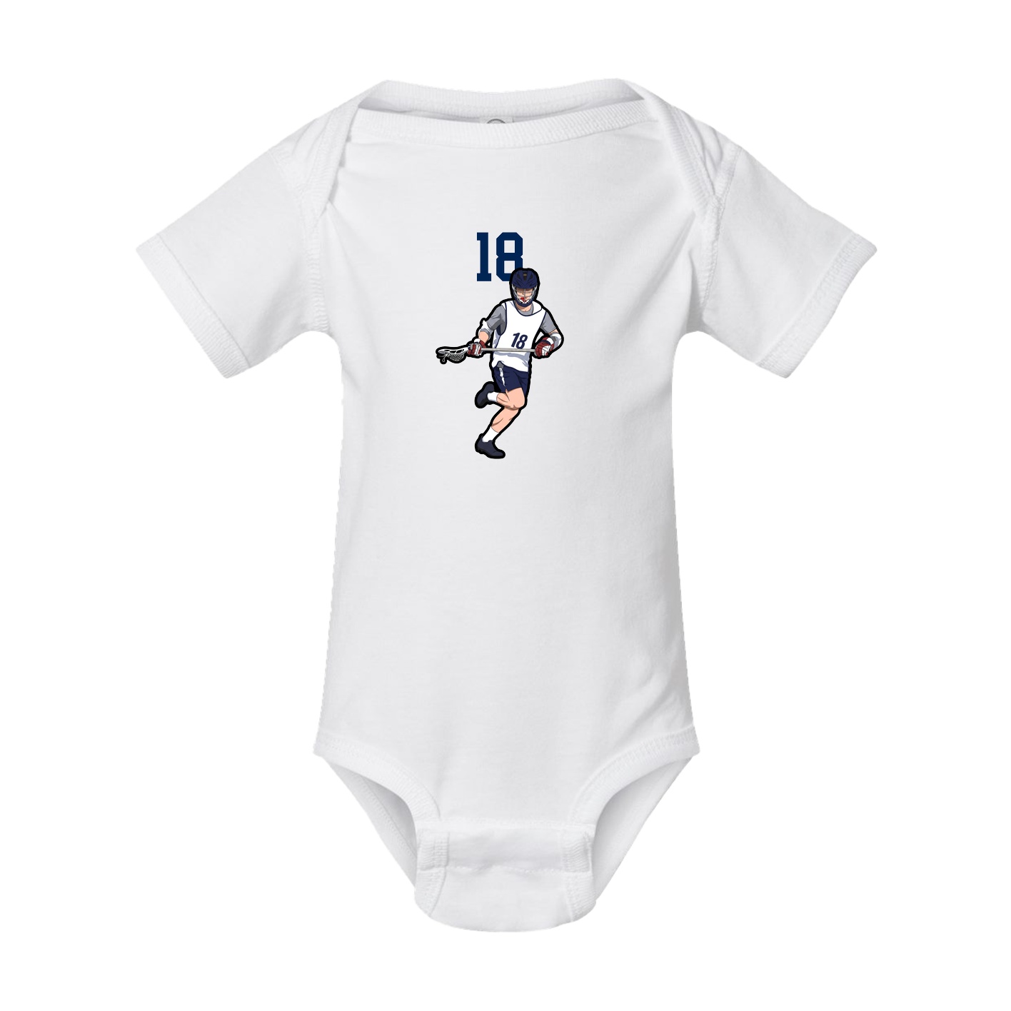 Baby Onesie — Number Top in White