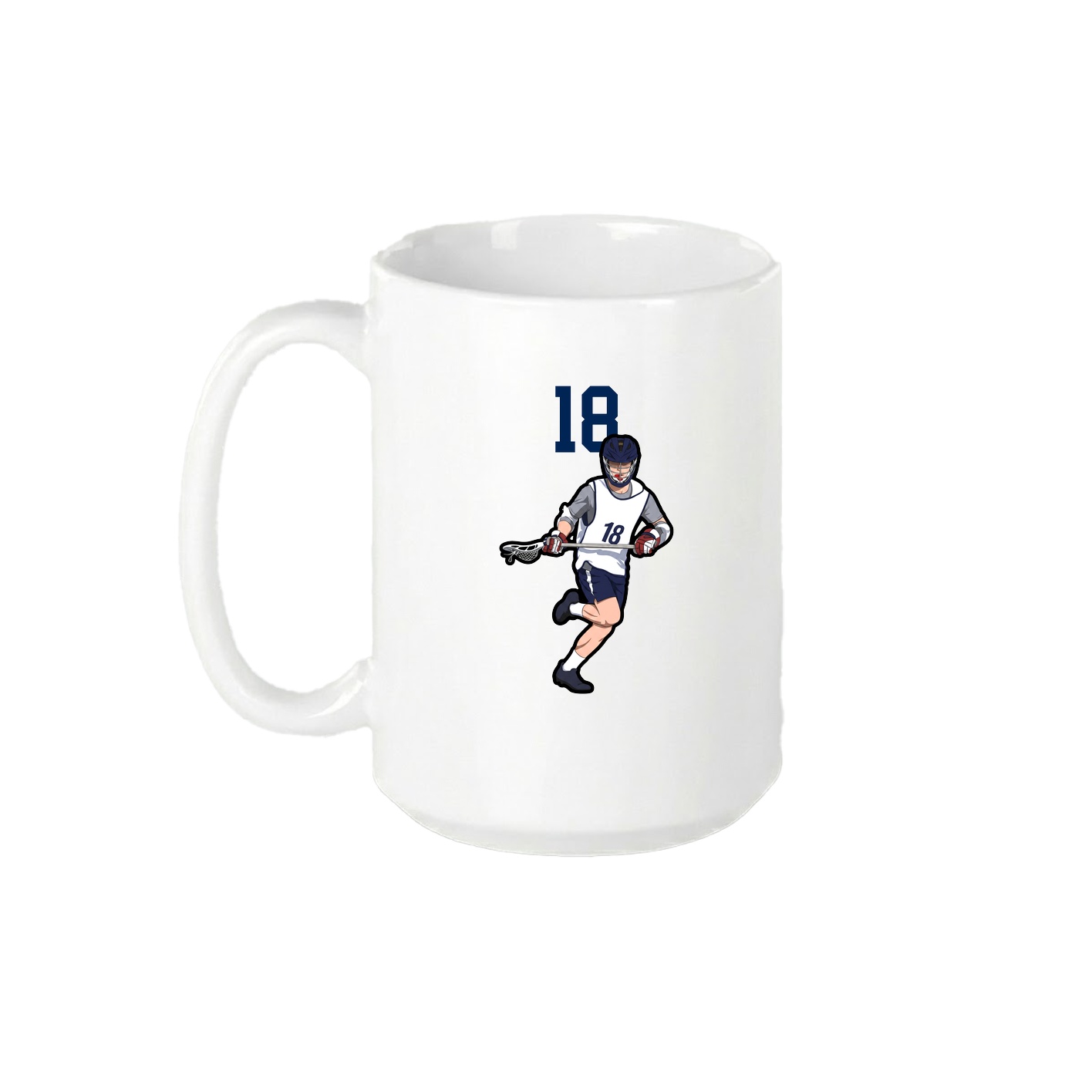 15oz Coffee Mug — Number Top in White