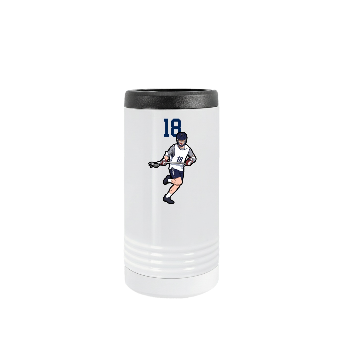 Slim Beverage Holder — Number Top in White