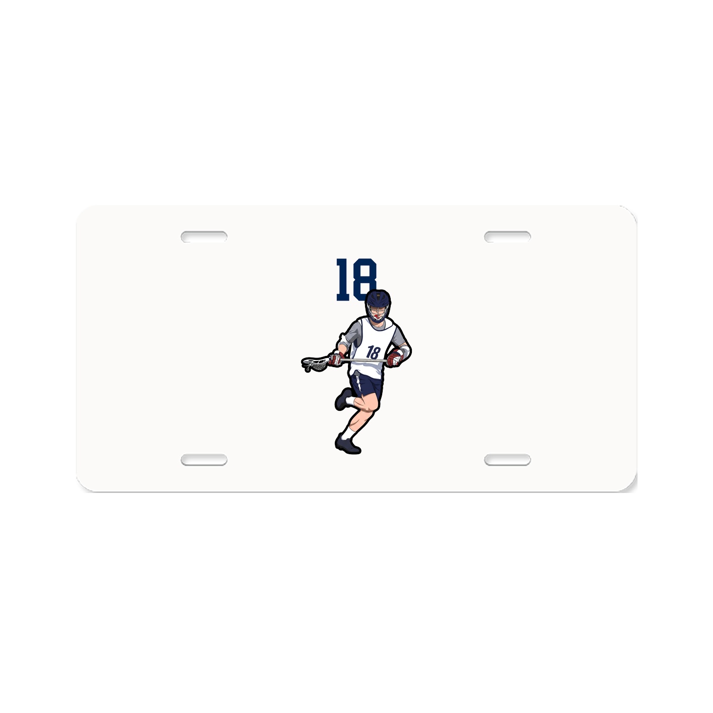License Plate — Number Top in Classic