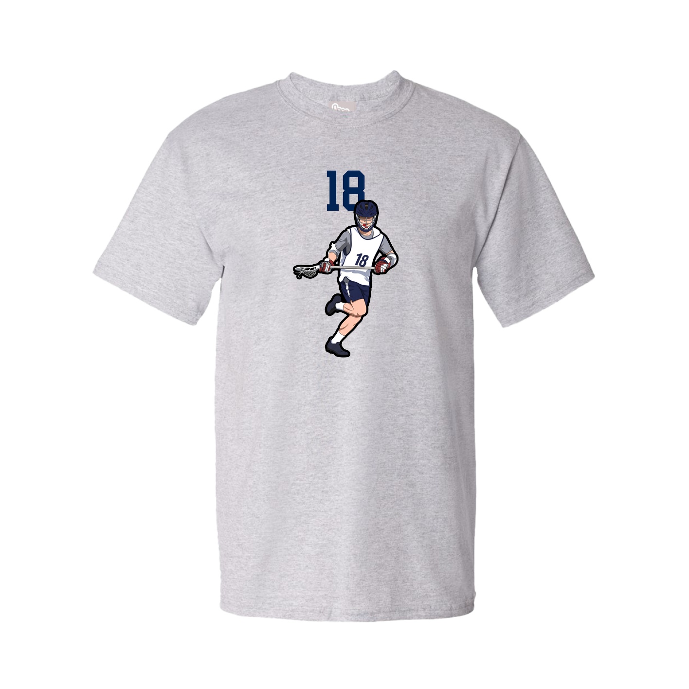 Youth Tee — Number Top in Grey