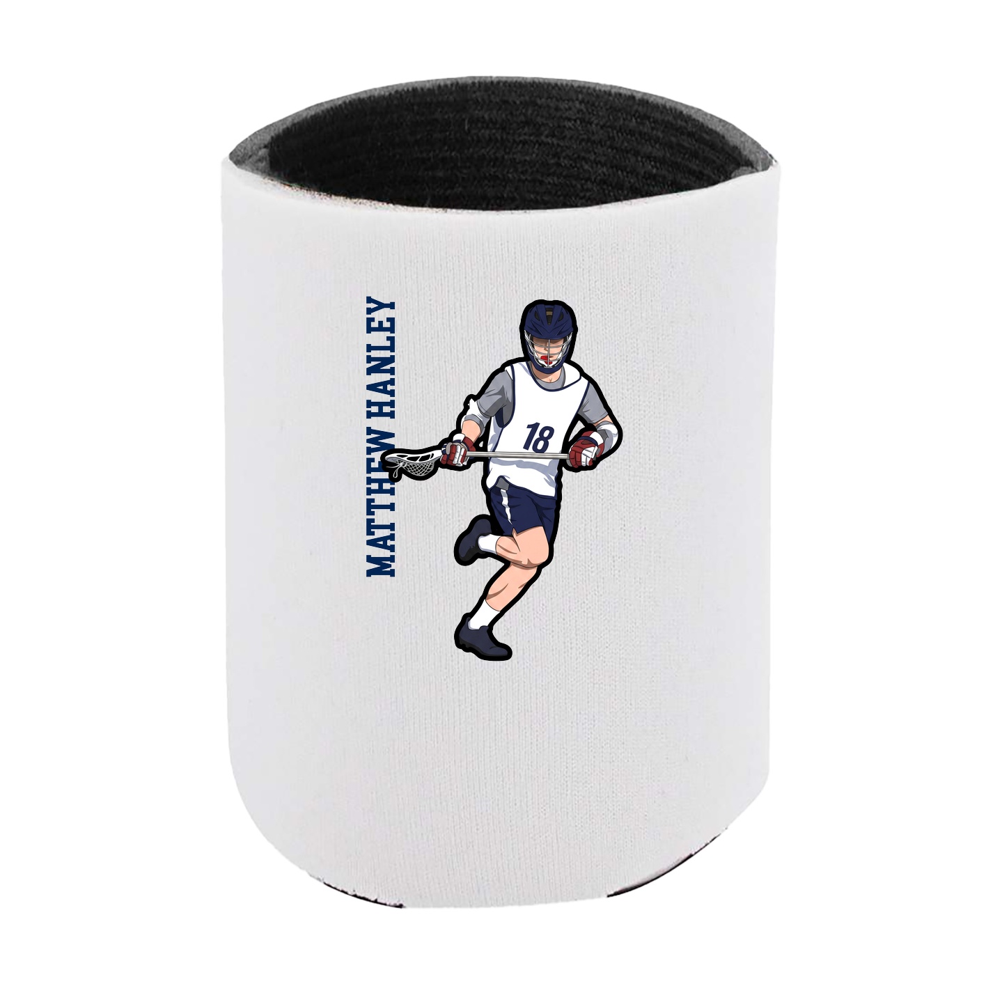 Can Holder — Name Vertical in White
