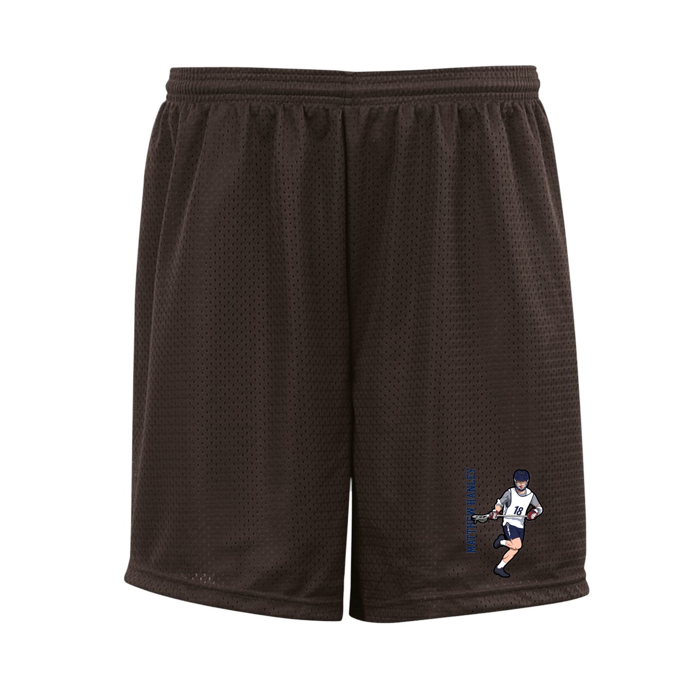 Shorts — Name Vertical in Brown