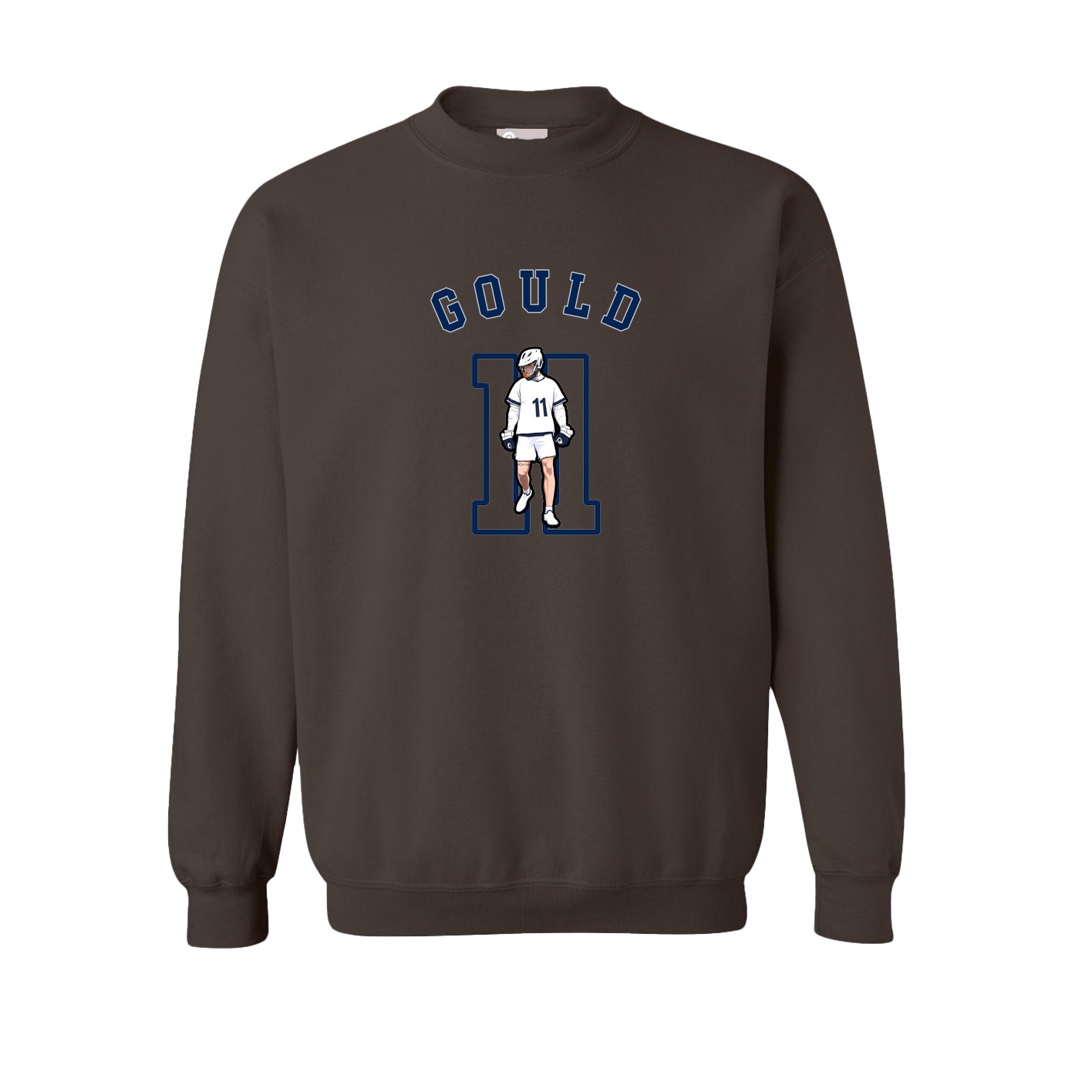 Fleece Crew — Shirsey Arch in Brown