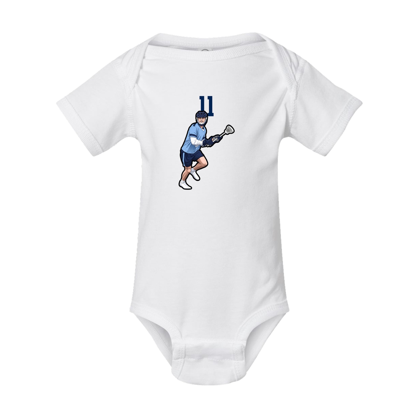 Baby Onesie — Number Top in White