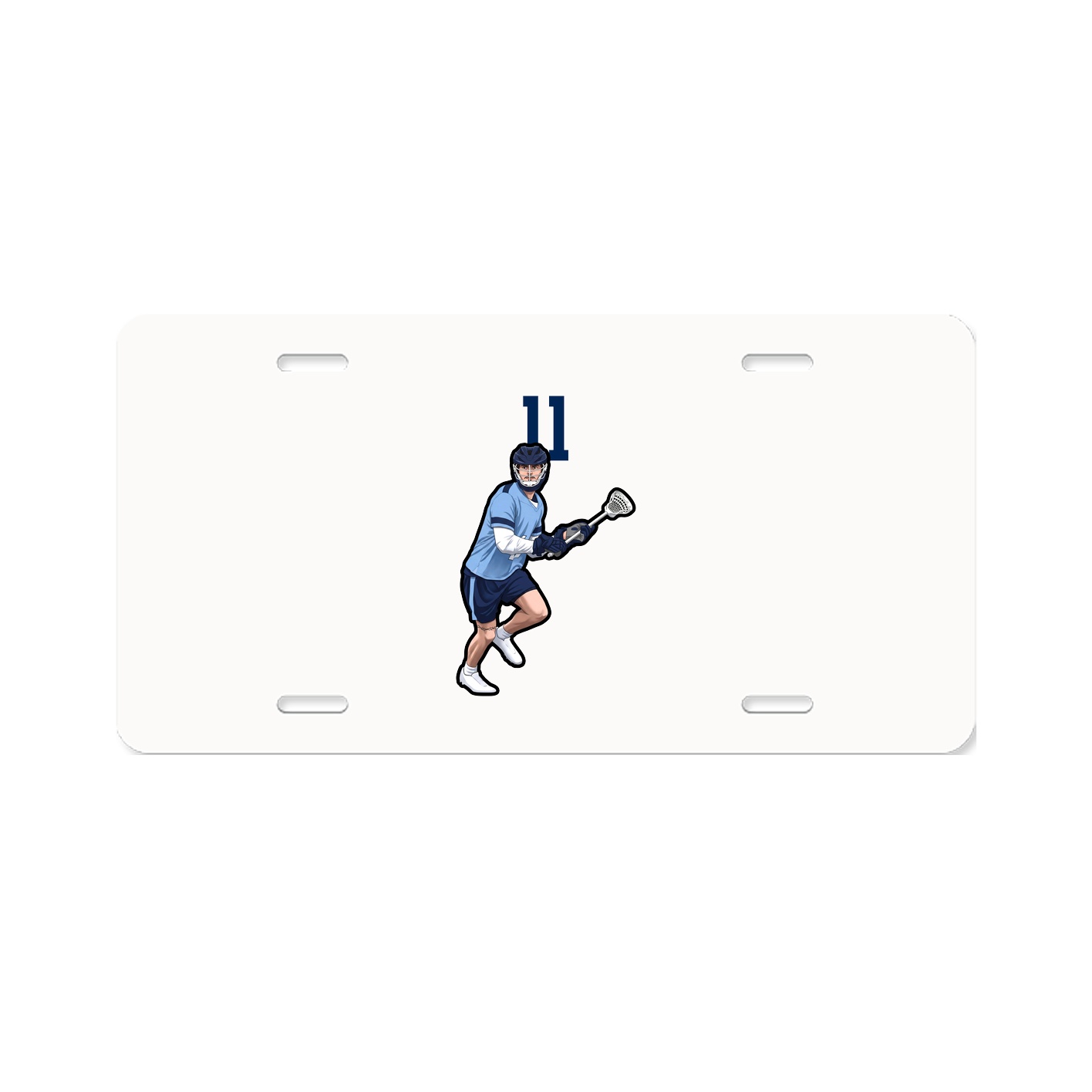 License Plate — Number Top in Classic