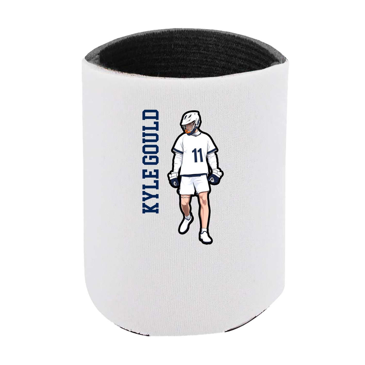 Can Holder — Name Vertical in White