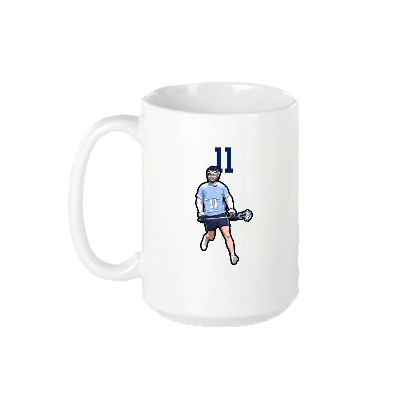 15oz Coffee Mug — Number Top in White