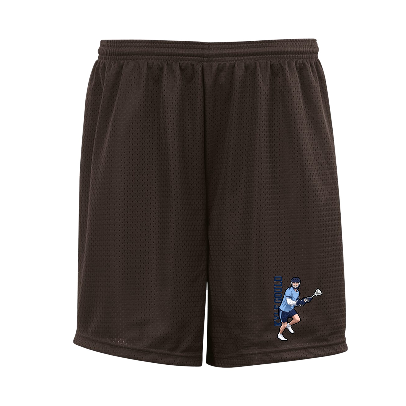 Shorts — Name Vertical in Brown