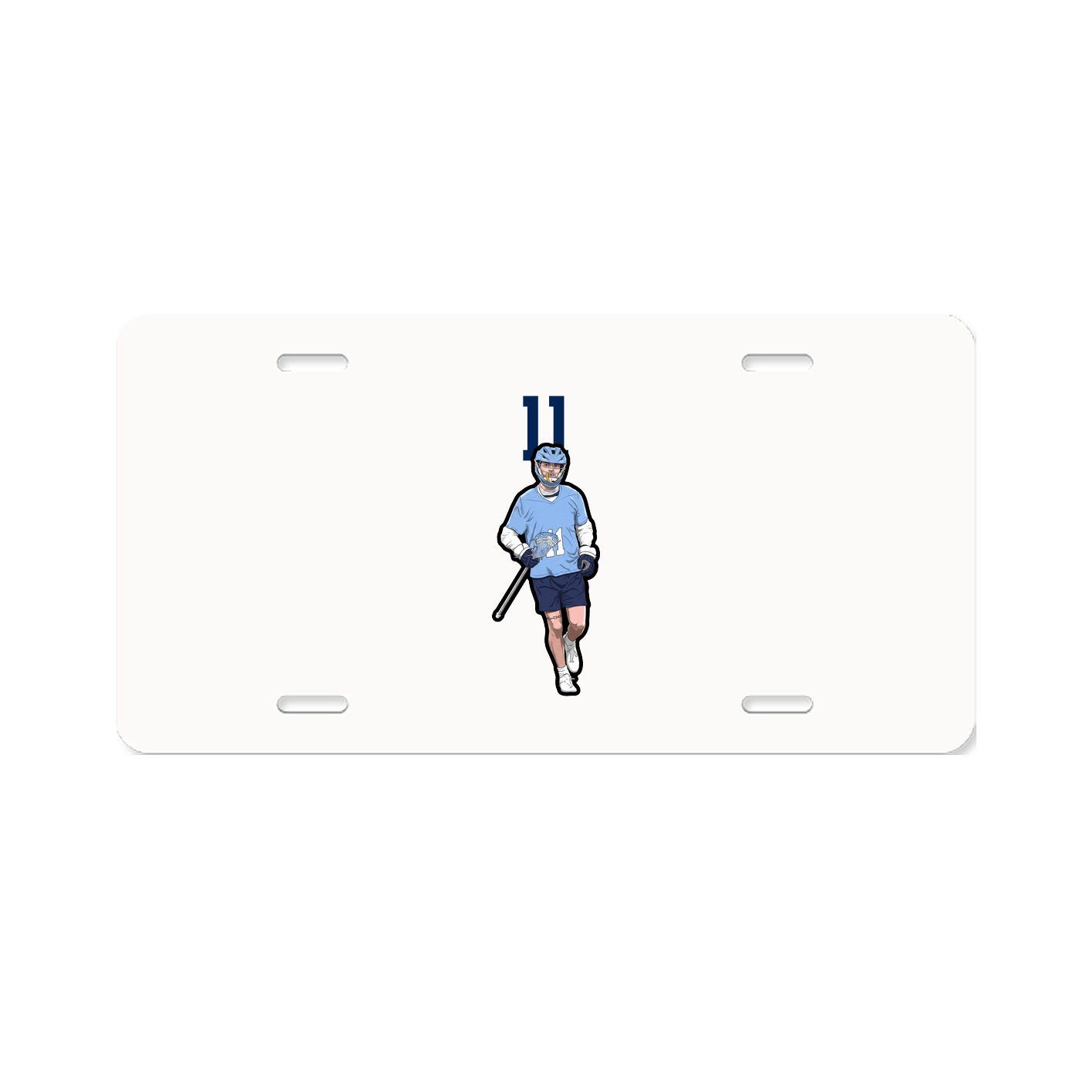 License Plate — Number Top in Classic