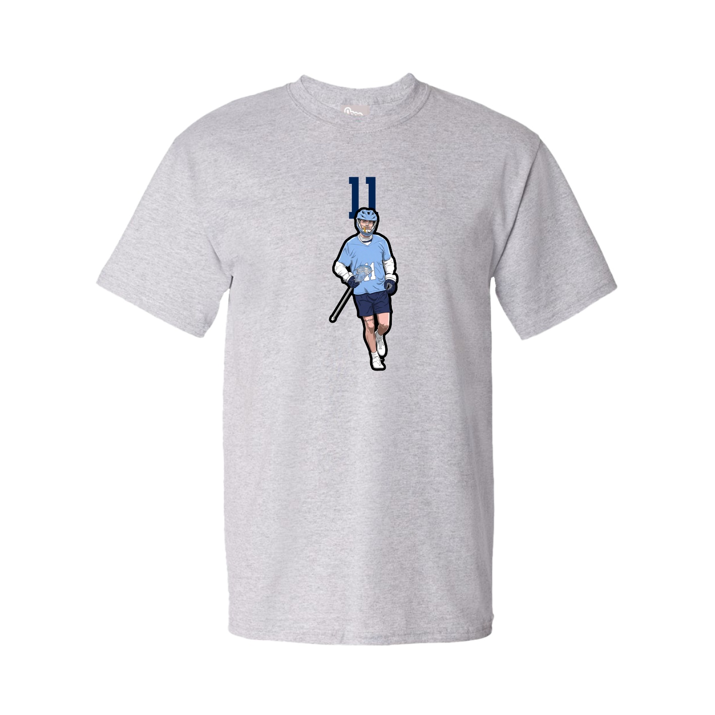 Youth Tee — Number Top in Grey
