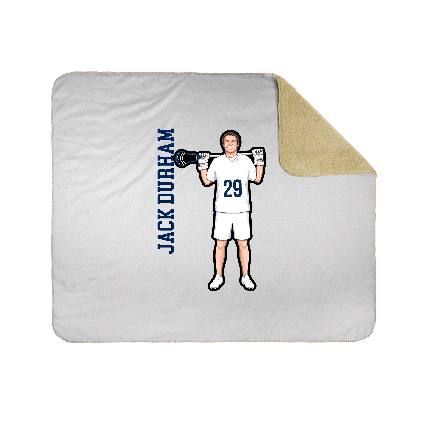 50x60 Sherpa Lined Throw Blanket