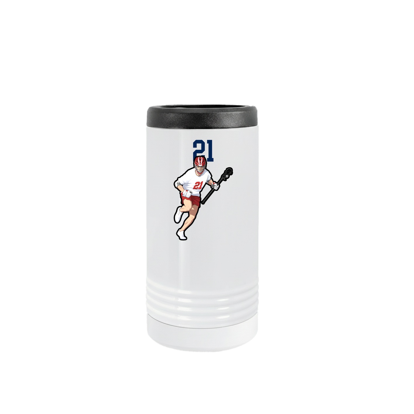 Slim Beverage Holder — Number Top in White