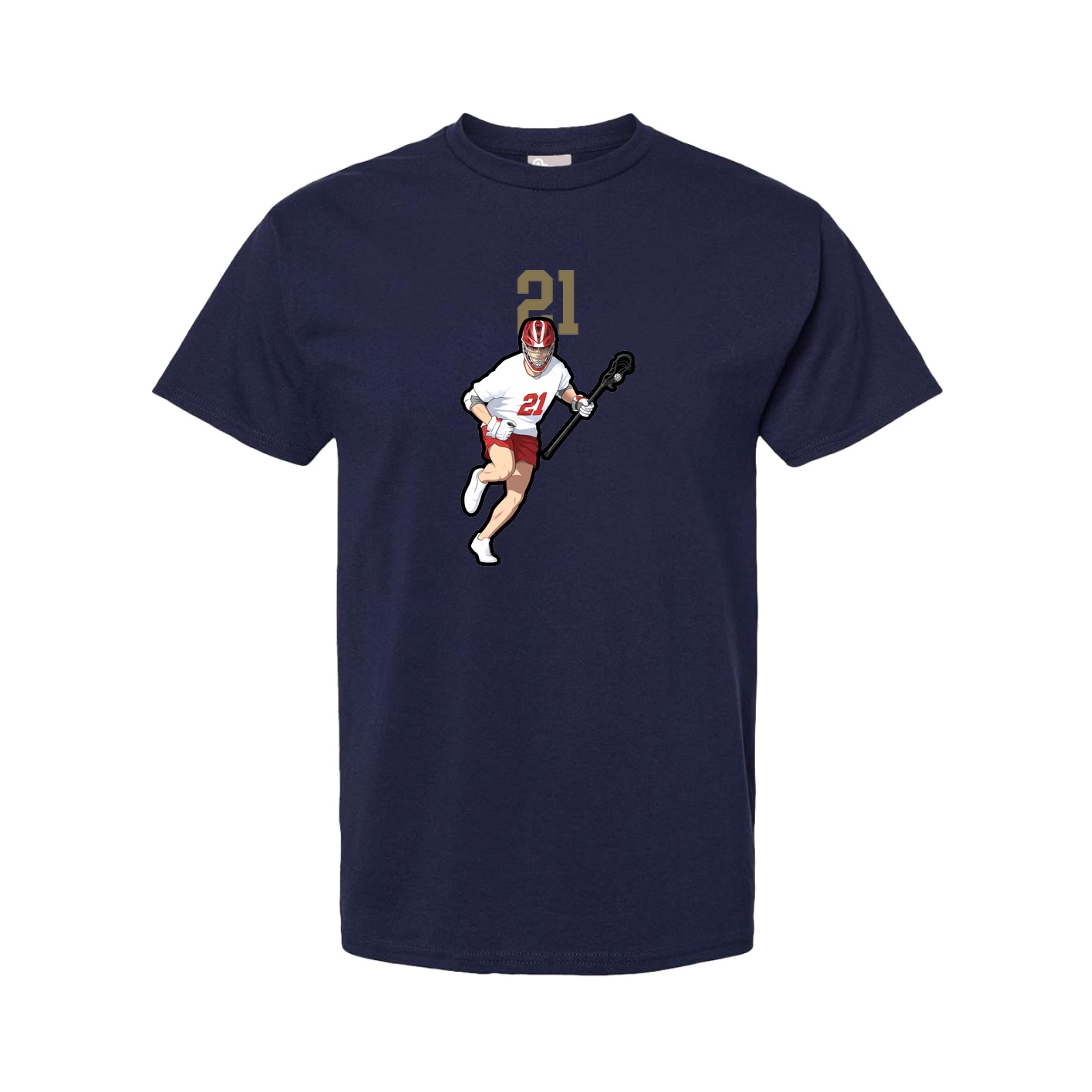Youth Tee — Number Top in Navy