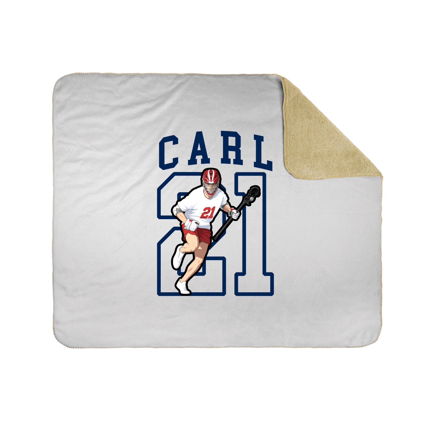 Throw Blanket — Shirsey in White