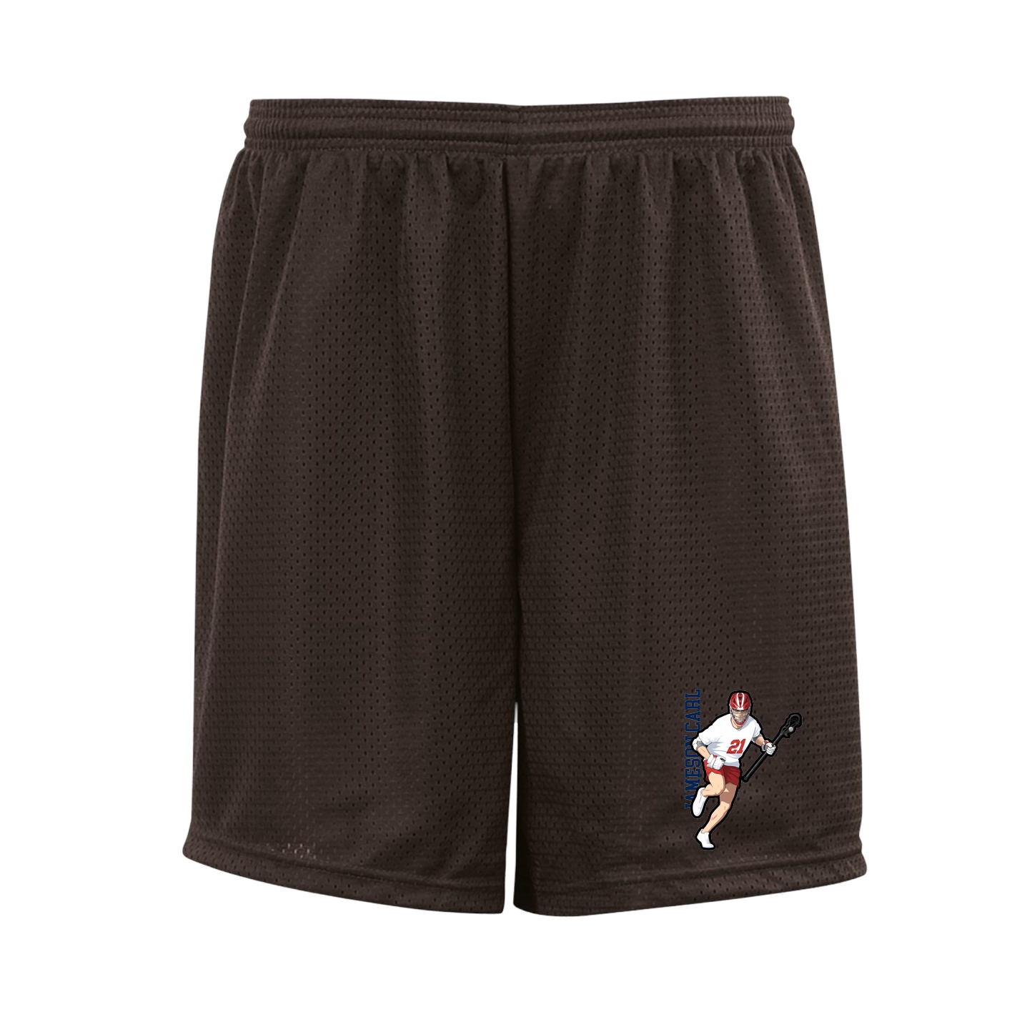 Shorts — Name Vertical in Brown