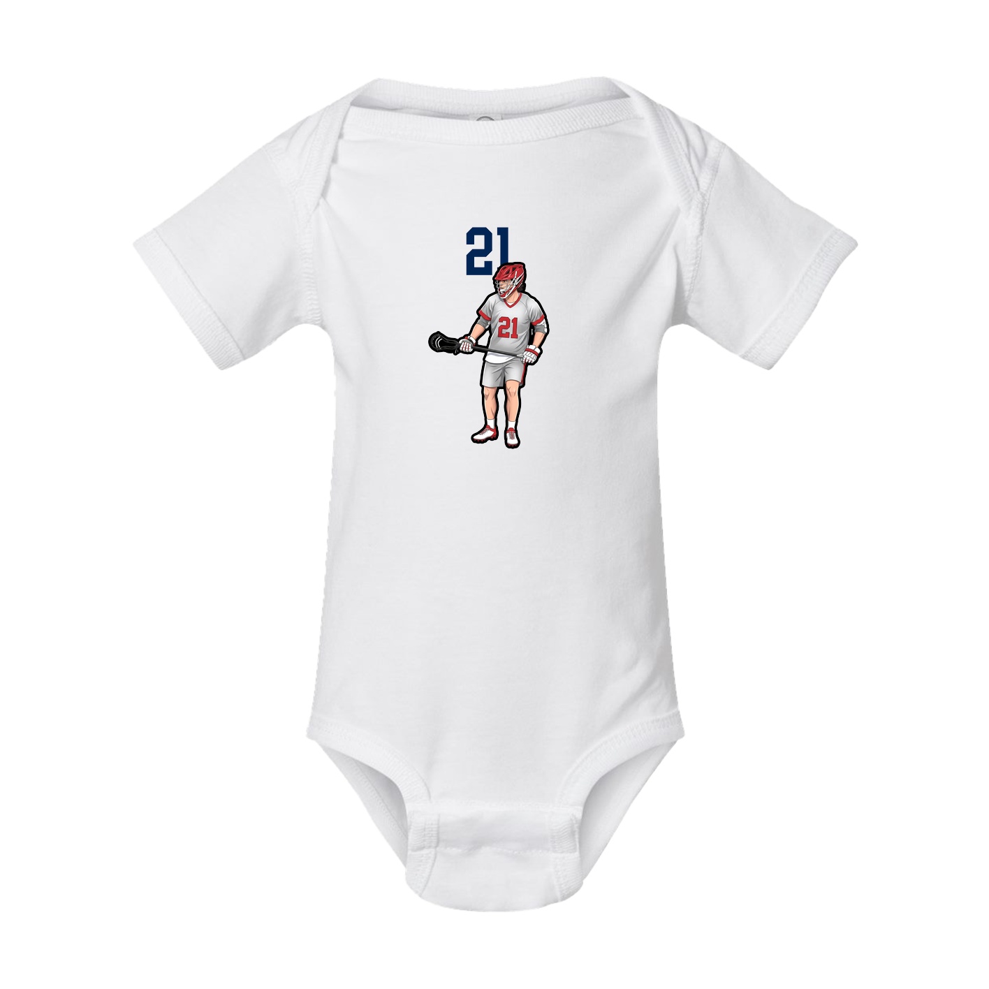 Baby Onesie — Number Top in White