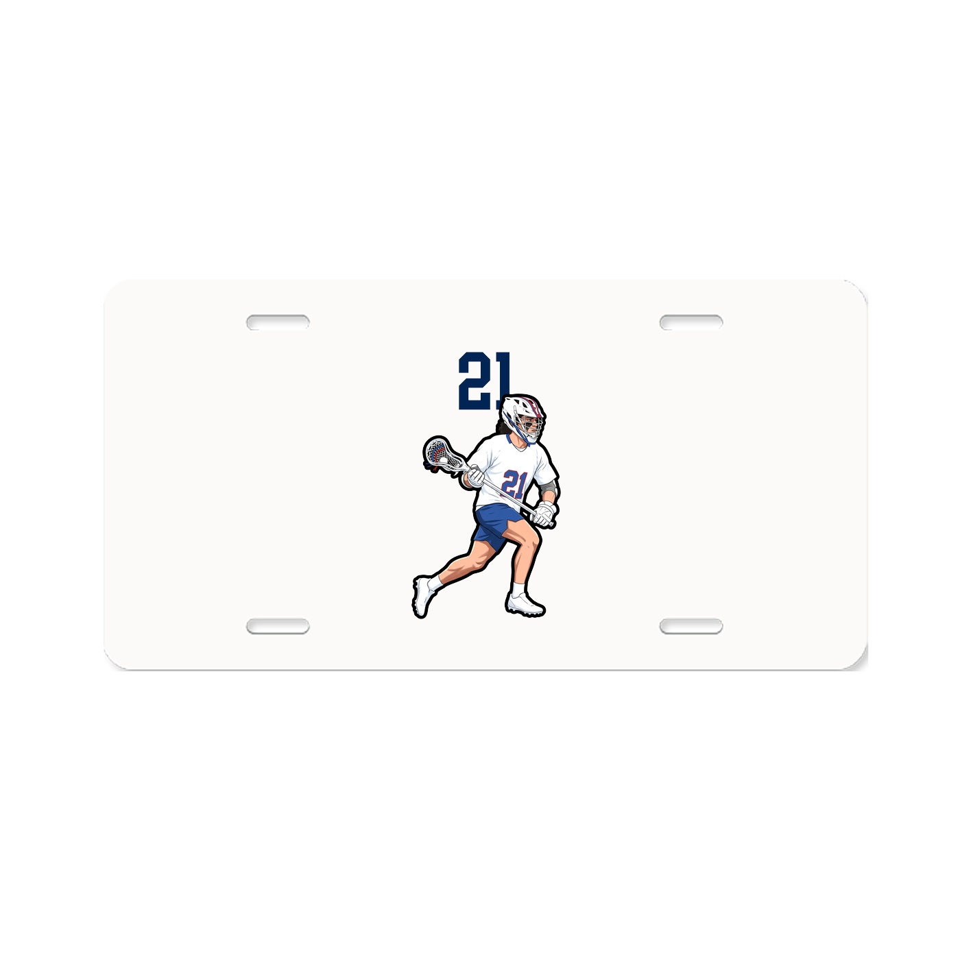 License Plate — Number Top in Classic