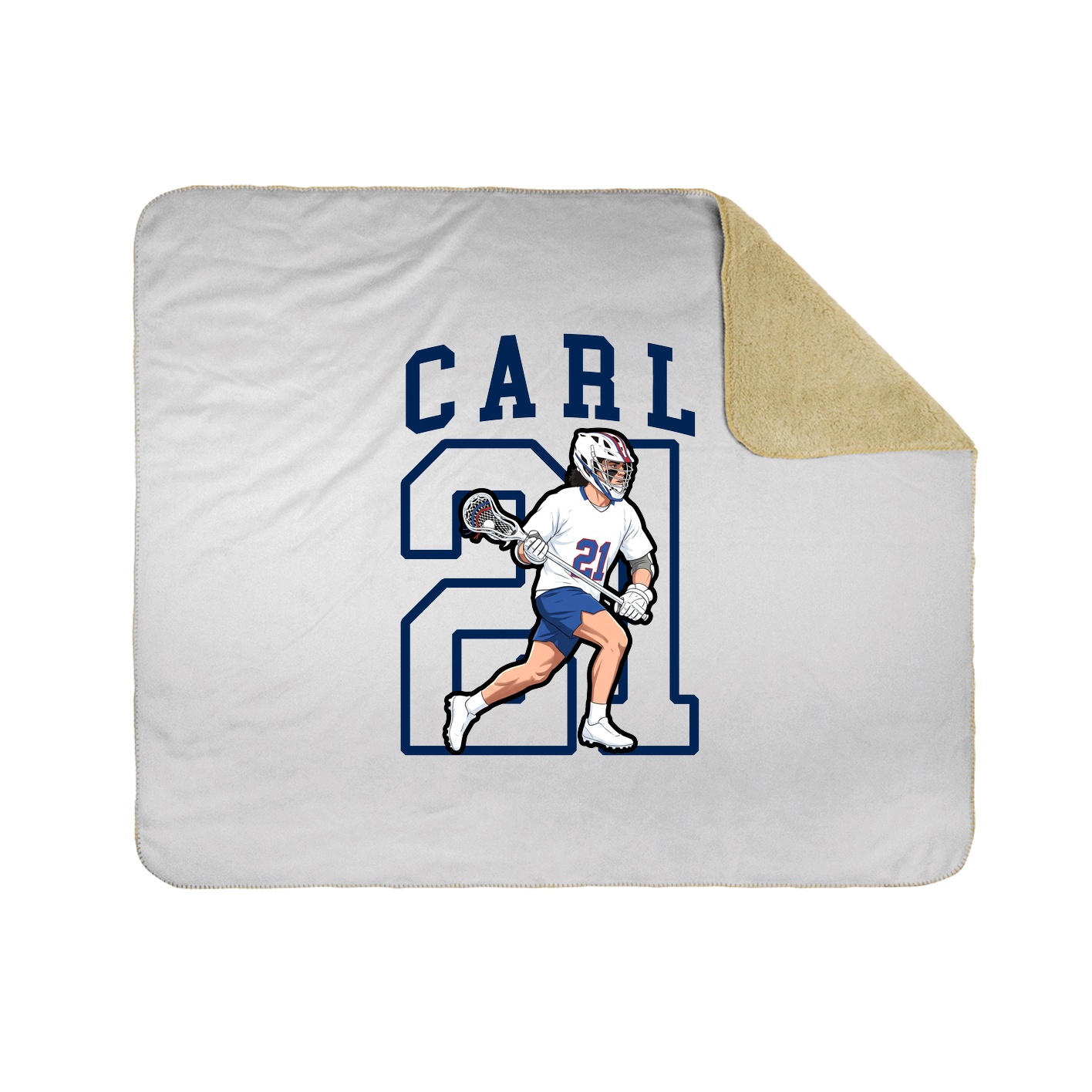 Throw Blanket — Shirsey in White