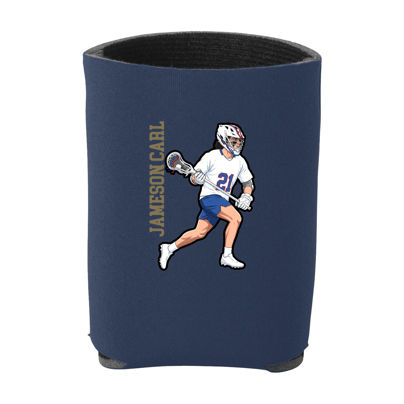 Can Holder — Name Vertical in Navy