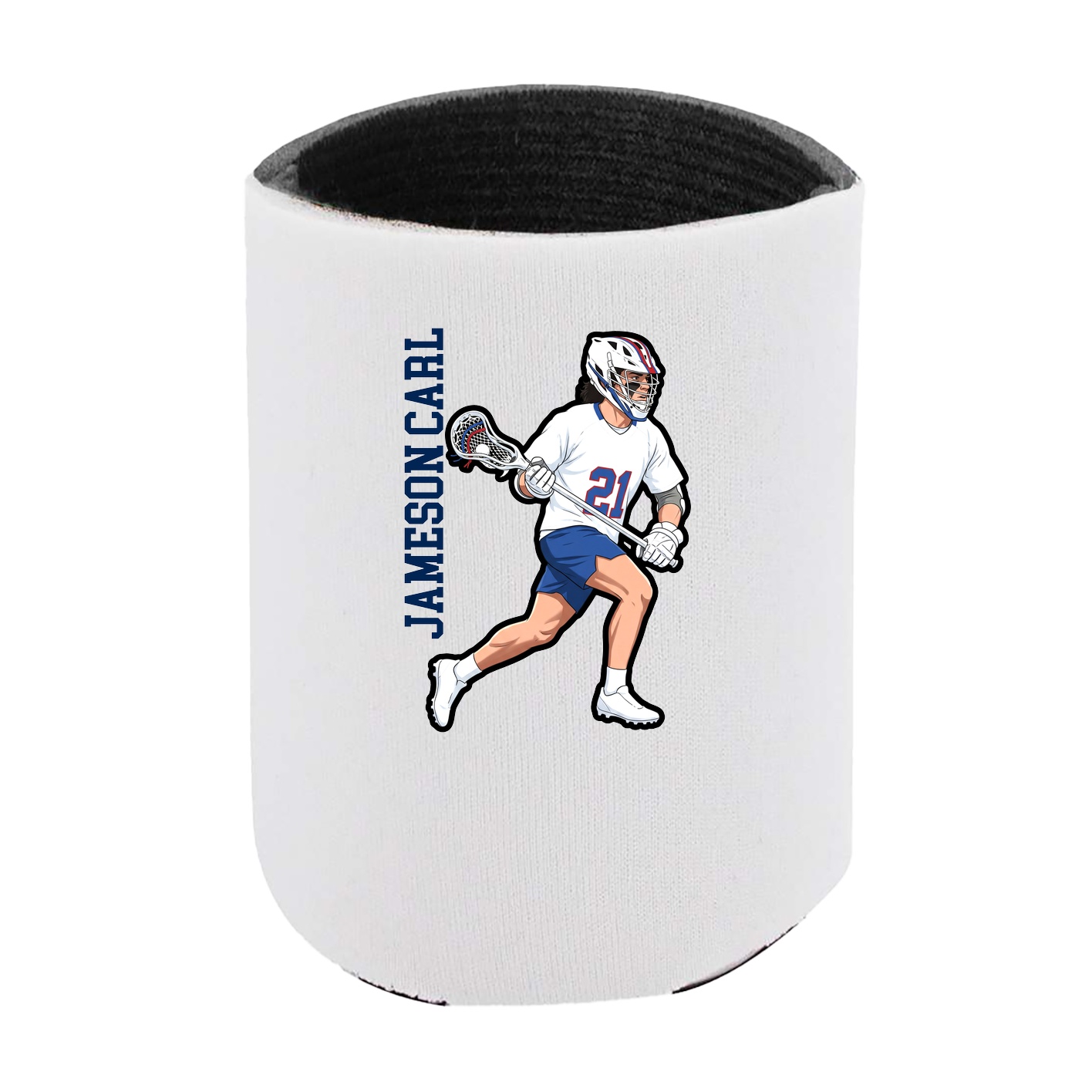 Can Holder — Name Vertical in White