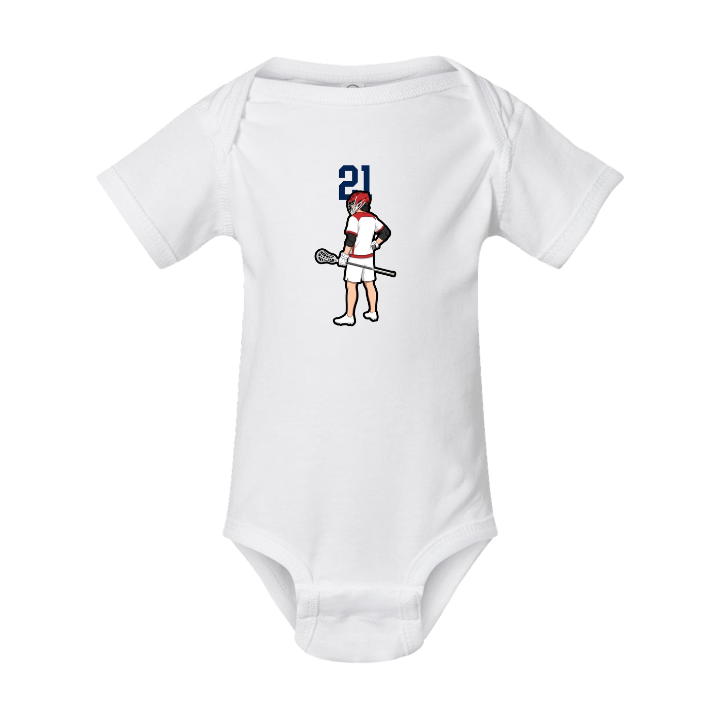 Baby Onesie — Number Top in White