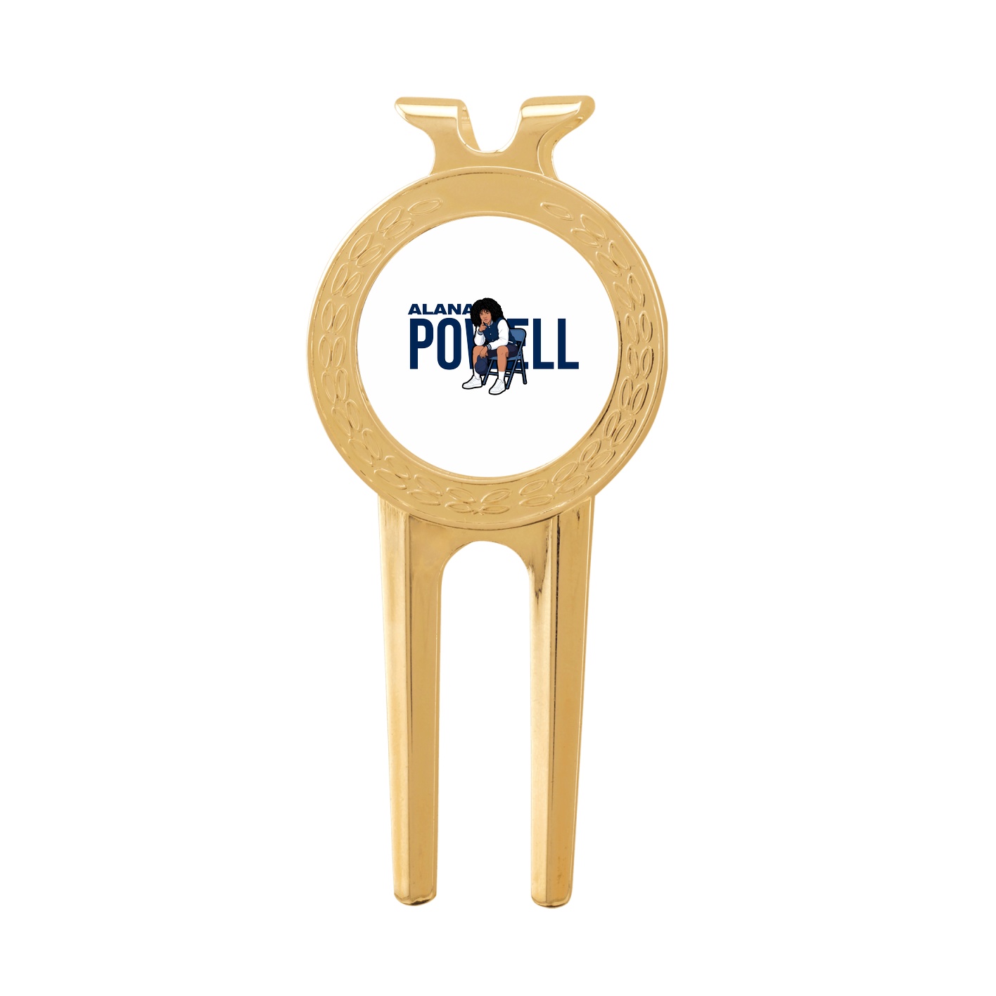 Divot Tool with Ball Marker — Player Name in Classic